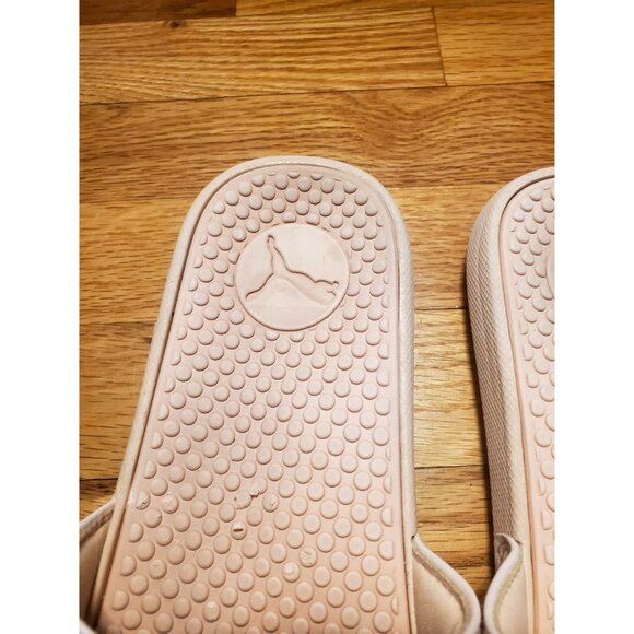 Puma Womens Slide Sandals US8 Light Pink Rubber Casual Footwear - Picture 2 of 10
